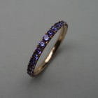 Nr. 110, 750/000 Rosegold, 30 Safire (purple intense) (2 mm, 1,14 ct), Fishtail