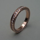 Nr. 163, 750/000 Rotgold, 39/38 Brillanten TW/VVSI-VSI (1,3/1,6 mm, 1,02 ct), Ausgefasst (1 Seite)