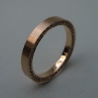 Nr. 171, 750/000 Rosegold, 44 Brillanten Cognac natur hell (C3) (1,2 mm, 0,37 ct), L&uuml;nette