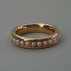 Nr. 175, 750/000 Rosegold, 28 Perlen (SWZP) (2,3 mm), Fadenfassung