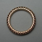 Nr. 181, 750/000 Rosegold, 35 Brillanten Cognac natur dunkel (1,8-1,85 mm, 0,9 ct), Fishtail