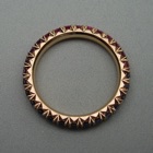Nr. 183, 750/000 Rosegold, 28 Safire (Farbverlauf /blau-violett-rosa) (2,25-2,3 mm, 1,62 ct), Fishtail