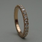 Nr. 19, 750/000 Rosegold, 26 Brillanten Champ./VSI (2,2 mm, 1,1 ct), red. Fishtail