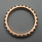 Nr. 19, 750/000 Rosegold, 26 Brillanten Champ./VSI (2,2 mm, 1,1 ct), red. Fishtail