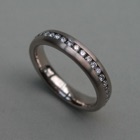 Nr. 41, 585/000 Palladium, 40 Brillanten TW/VSI (1,5 mm, 0,532 ct), Kanalfassung