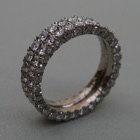 Nr. 59, 750/000 Weißgold, 29/29 Brillanten TW/ VVSI+ -VSI (1,8/2,0 mm, 1,63 ct), spez. Pavee / Fishtail