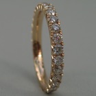 Nr. 8, 750/000 Rosegold, 30 Brillanten Champ./VSI (2 mm, 1,18 ct) Fishtail