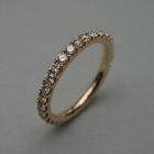 Nr. 90, 750/000 Rosegold, 31 Brillanten Champ./LPR  (2 mm, 1 ct), red. Fishtail