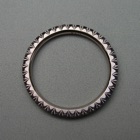 Nr. 93, 750/000 Weißgold, 46 Safire blau No 6 (1,25 mm, 0,46 ct), Fishtail